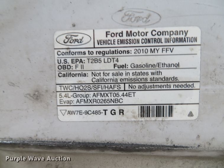 image for item DH1722 2010 Ford F150 XLT SuperCrew pickup truck