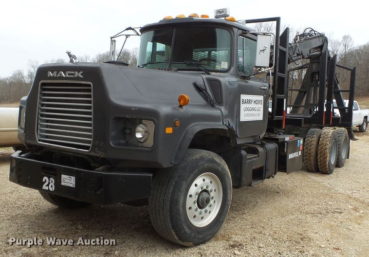 image for item DH7836 1999 Mack DM690S log loader truck