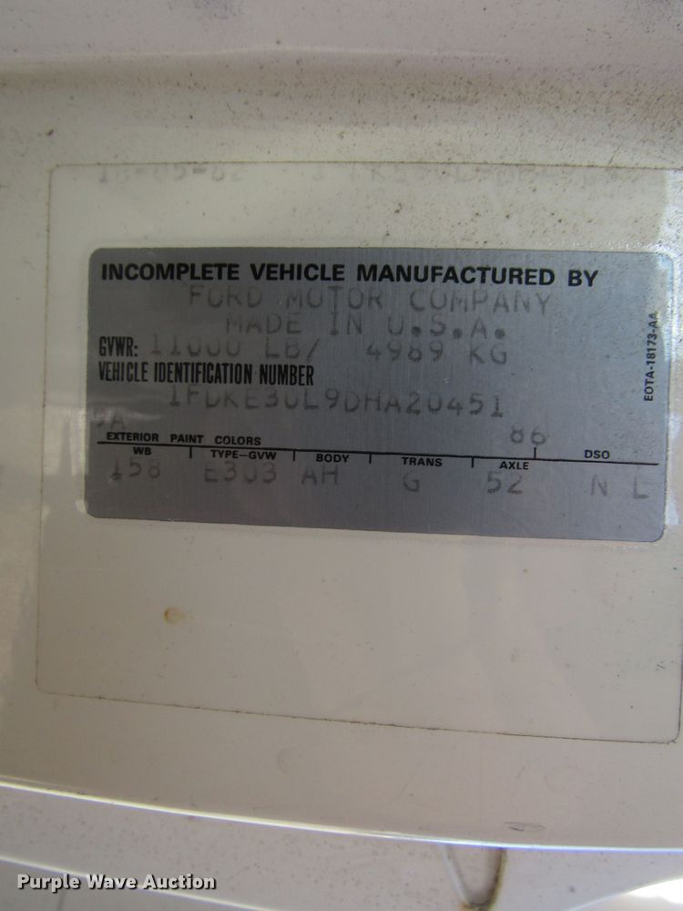 image for item DH8329 1983 Ford Econoline E350 RV