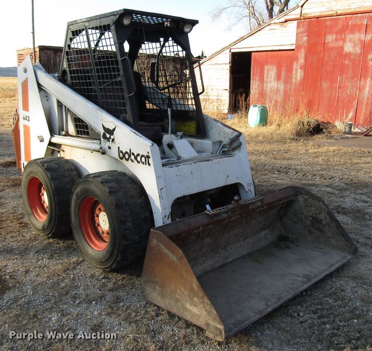 image for item DH8380 1989 Bobcat 843 skid steer