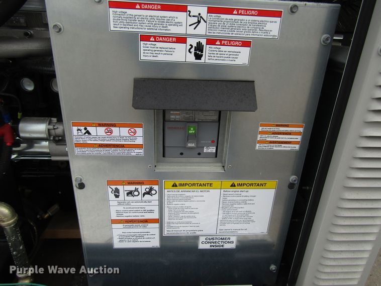 image for item DH8420 2014 Generac QT03624KNAX generator