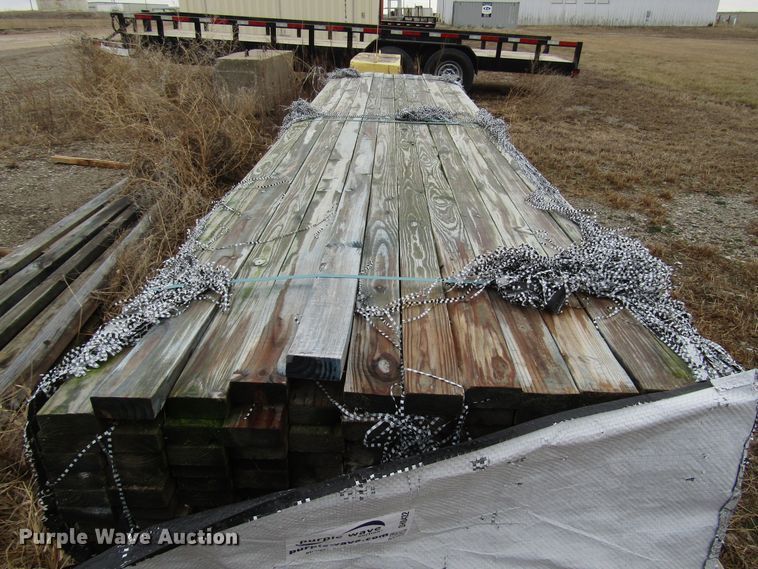 image for item DH8422 Approximately 192 pieces of treated lumber