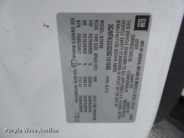 image for item EM9906 2009 Chevrolet Avalanche LTZ Crew Cab pickup truck