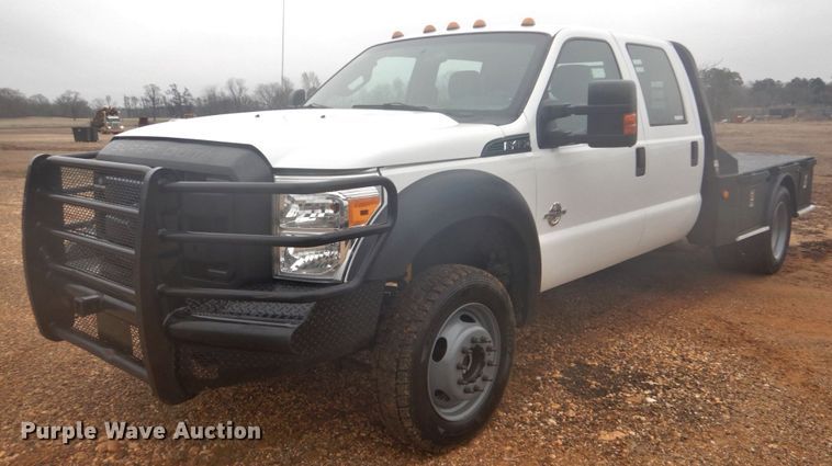 image for item FF9228 2014 Ford F450 Super Duty Crew Cab flatbed truck