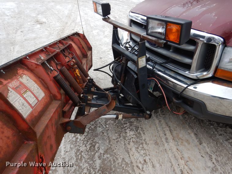 image for item FU9117 2000 Ford F350 Super Duty Crew Cab dump bed pickup truck