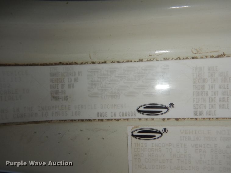 image for item FU9133 2005 Sterling L7500 crane truck