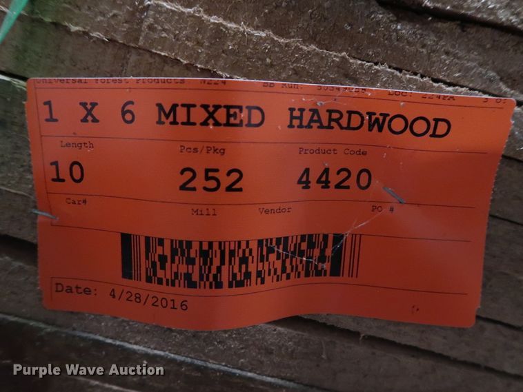 image for item GD9972 750 mixed hardwood lumber