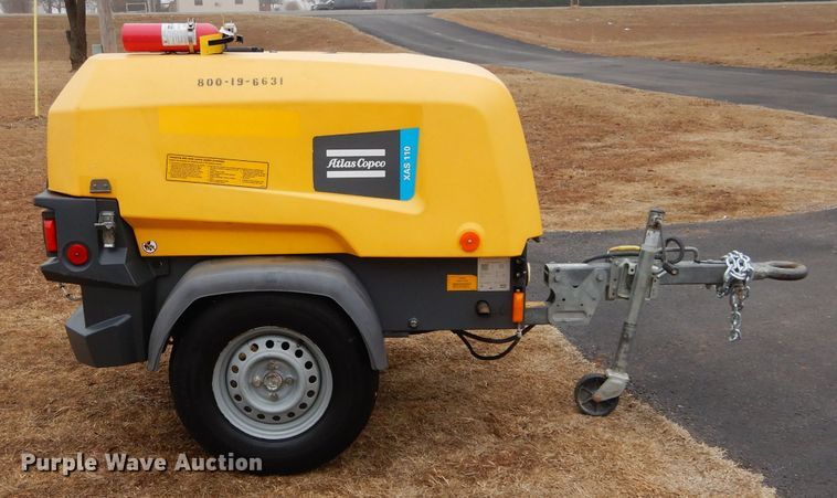 image for item GE9045 2017 Atlas Copco XAS110 air compressor