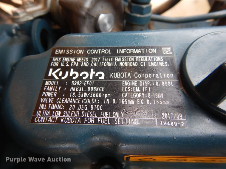 image for item GE9045 2017 Atlas Copco XAS110 air compressor