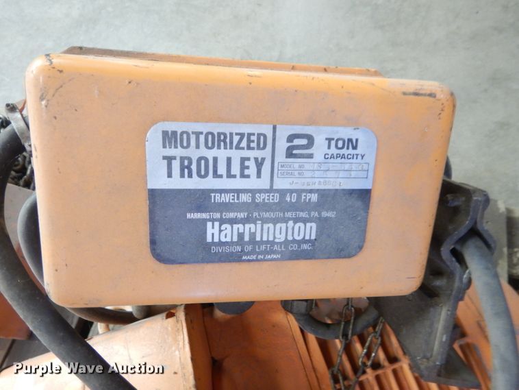 image for item GE9056 Harrington MS3-540 hoist