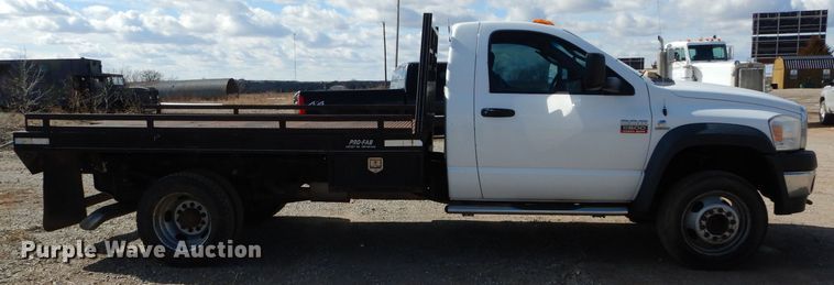 image for item GE9111 2008 Dodge Ram 5500 flatbed truck