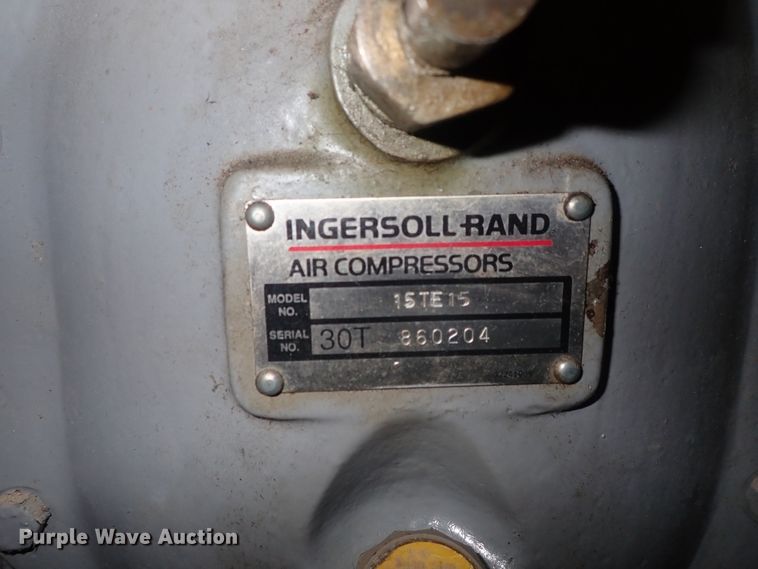 image for item GF9607 Ingersoll Rand T30 air compressor