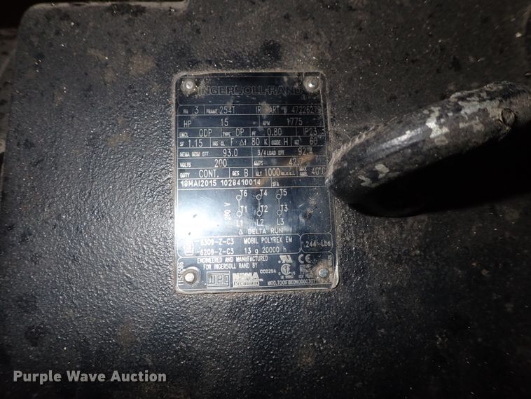 image for item GF9608 Ingersoll Rand T30 air compressor