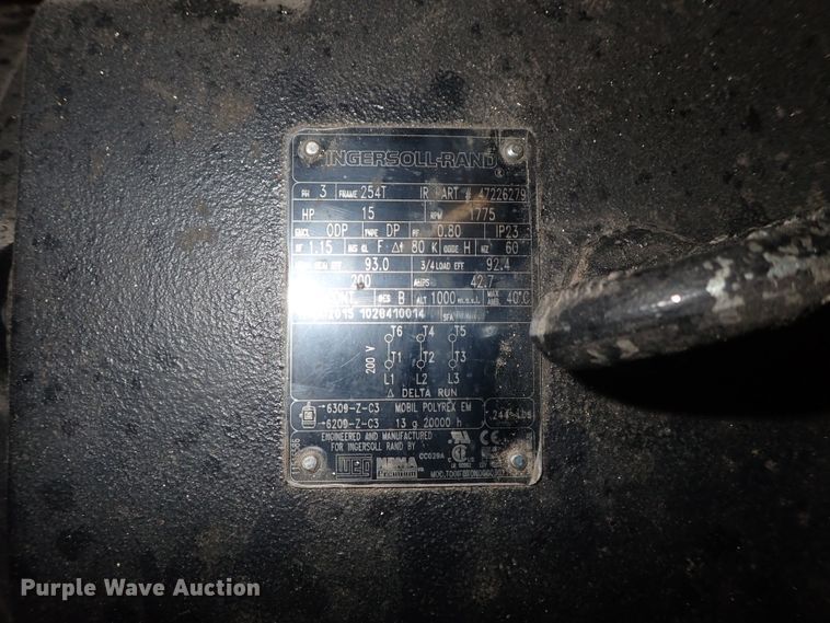 image for item GF9608 Ingersoll Rand T30 air compressor