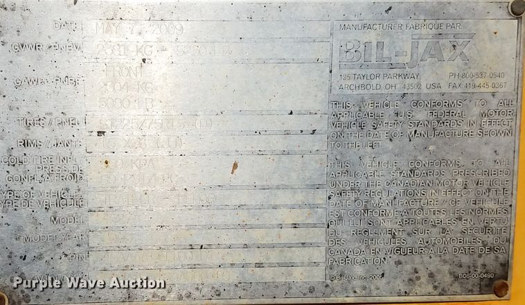 image for item H1249 2009 Bil-Jax 4527A boom lift