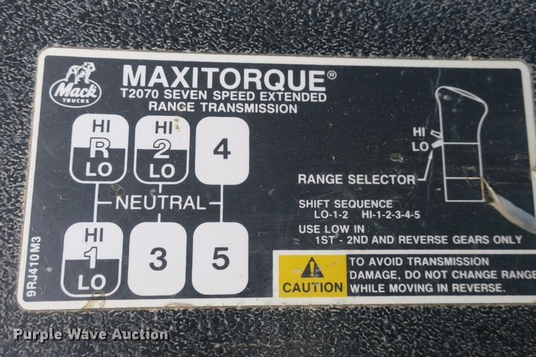 image for item DB10053 1999 Mack RD690S dump truck