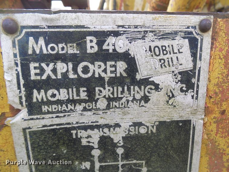 image for item DD1968 Mobile B40 drilling rig bed