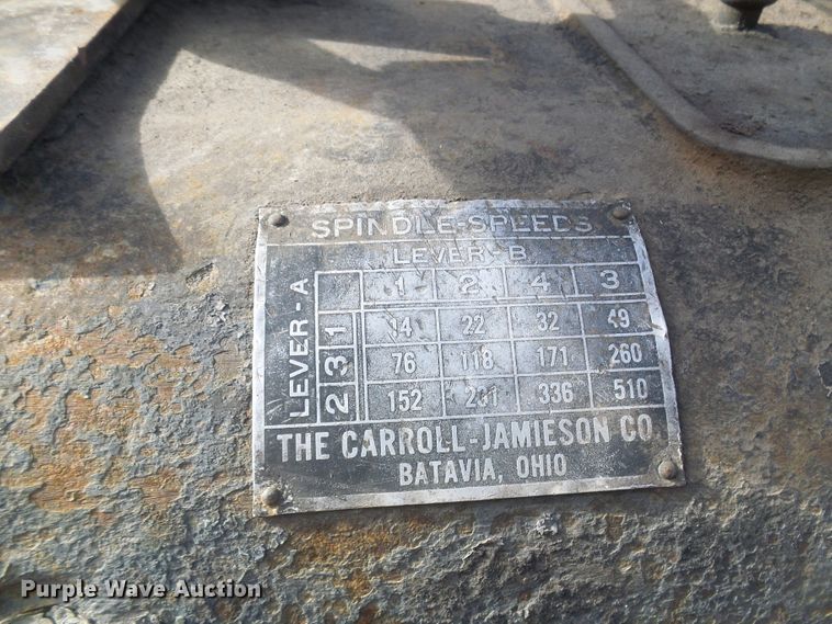 image for item DD1971 Carroll Jameson lathe
