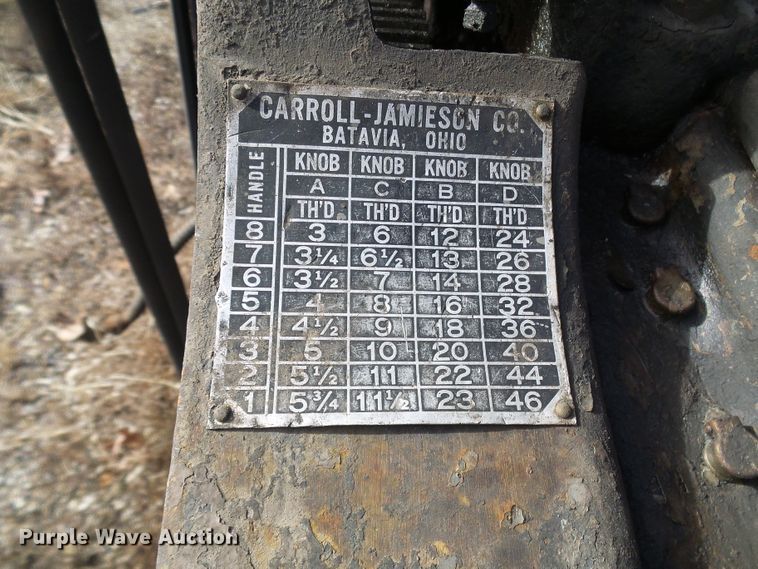 image for item DD1971 Carroll Jameson lathe