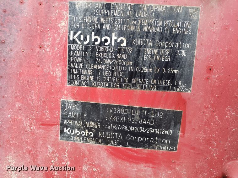 image for item DD2655 2012 Takeuchi TL250 skid steer