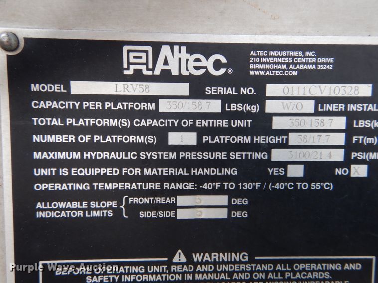 image for item DH5080 2011 International 4400 forestry bucket truck