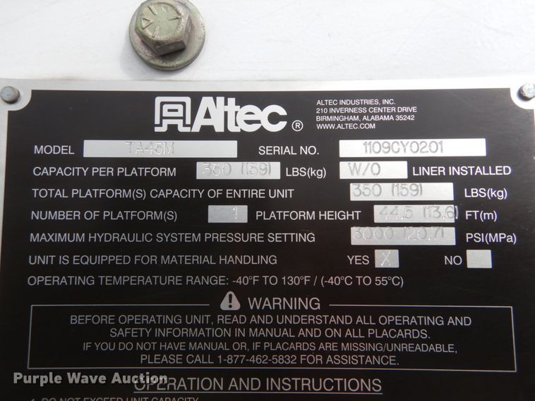 image for item DH5081 2010 International 4300 bucket truck