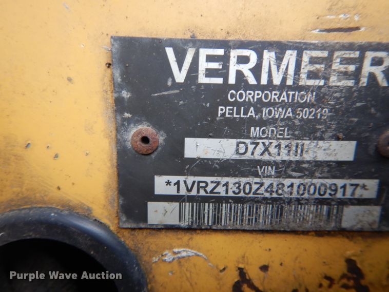 image for item DH6320 2008 Vermeer D7X11 Series II directional boring unit
