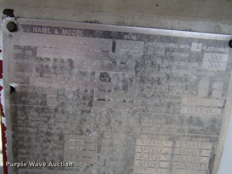 image for item DH8370 2006 International 7500 digger derrick truck