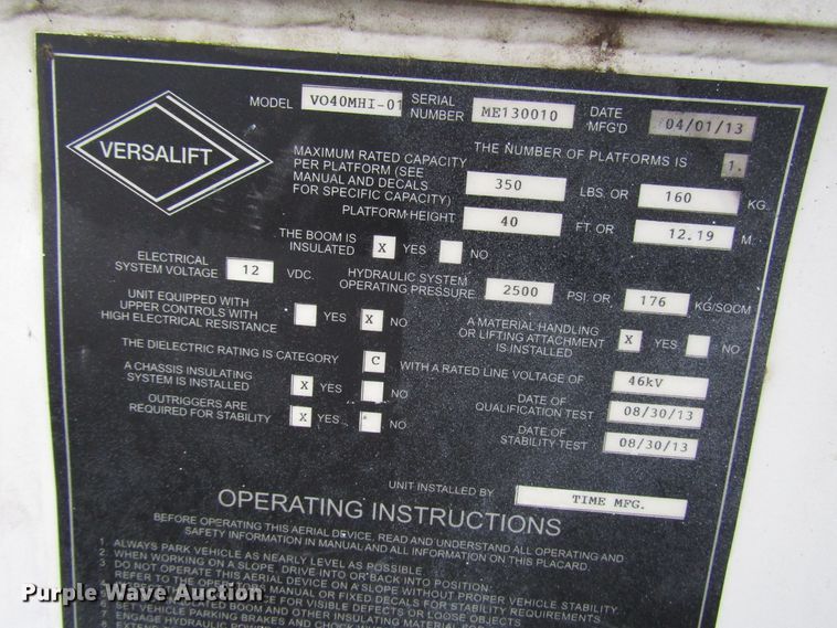 image for item DH8372 2013 Dodge Ram 5500 bucket truck