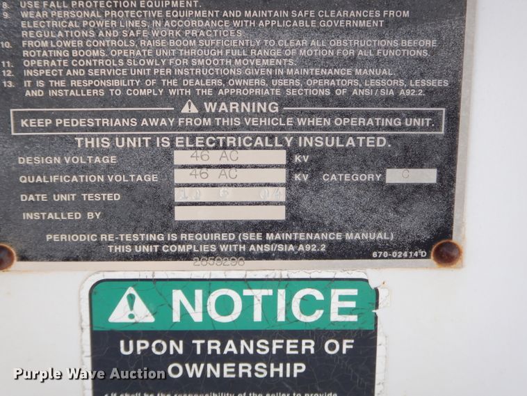 image for item GB9617 2005 International 4300 bucket truck