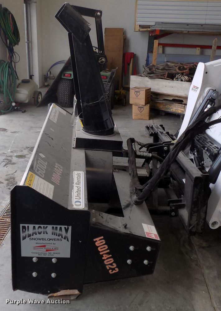 image for item H1252 Sheyene Tooling Black Max 600L skid steer snow blower