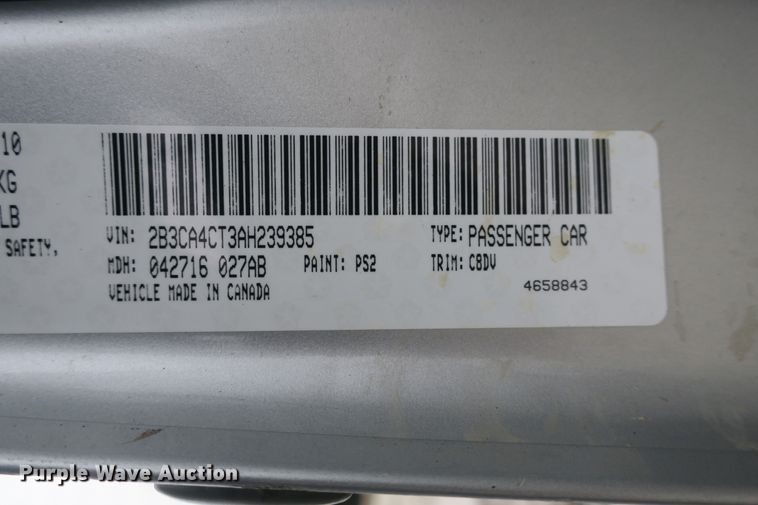 image for item DB10058 2010 Dodge Charger