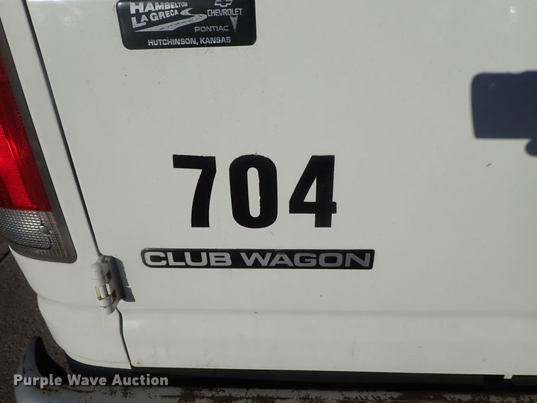 image for item DC3340 1998 Ford Club Wagon van