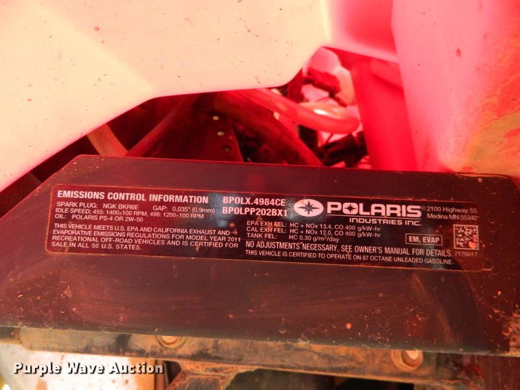 image for item DE4396 2011 Polaris Sportsman 400 ATV