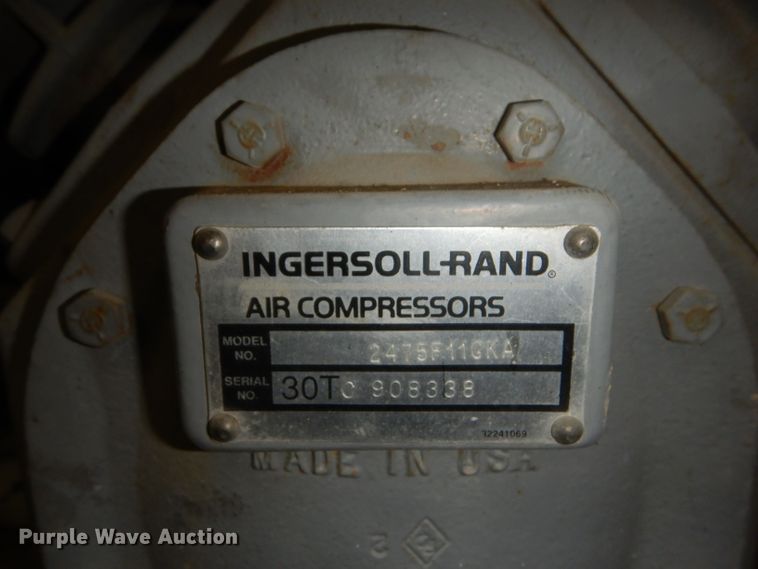 image for item DF7343 Ingersoll Rand T30 air compressor