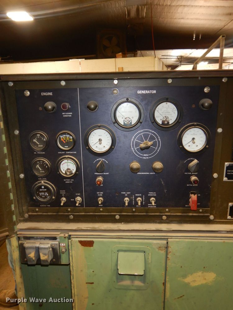 image for item DH3700 1982 U.S. Department Of Defense MEP004A generator