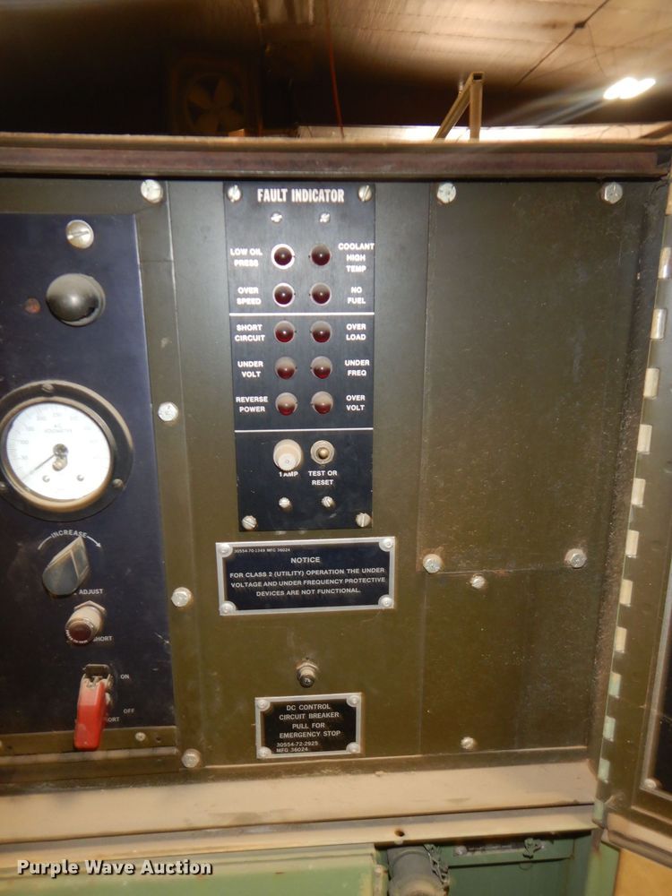 image for item DH3700 1982 U.S. Department Of Defense MEP004A generator