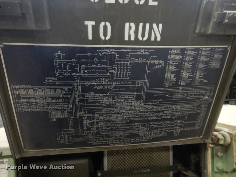 image for item DH3700 1982 U.S. Department Of Defense MEP004A generator