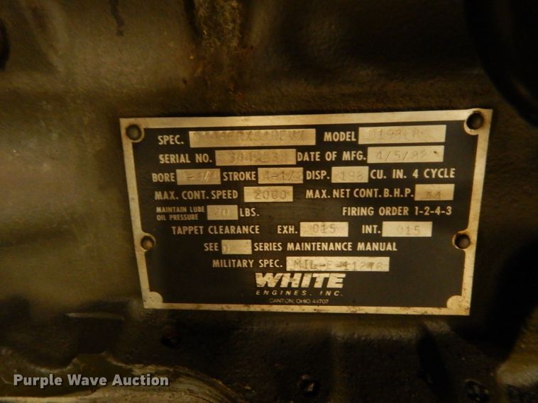 image for item DH3700 1982 U.S. Department Of Defense MEP004A generator