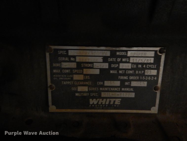 image for item DH3713 Us Department Of Defense MEP-005AAS generator