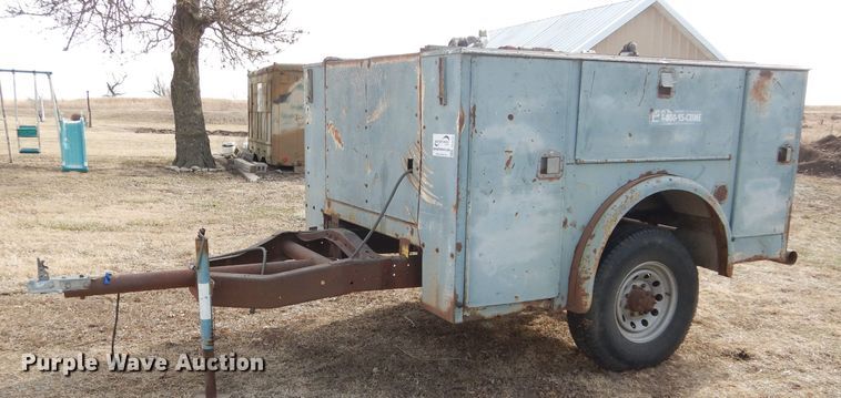 image for item DH3721 Shop built utility bed trailer
