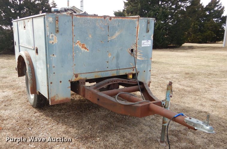 image for item DH3721 Shop built utility bed trailer