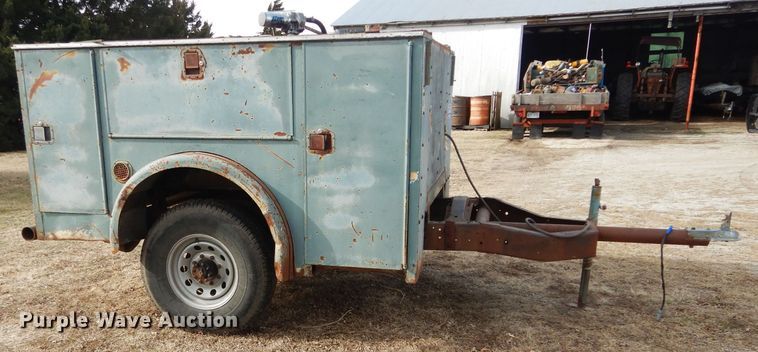 image for item DH3721 Shop built utility bed trailer