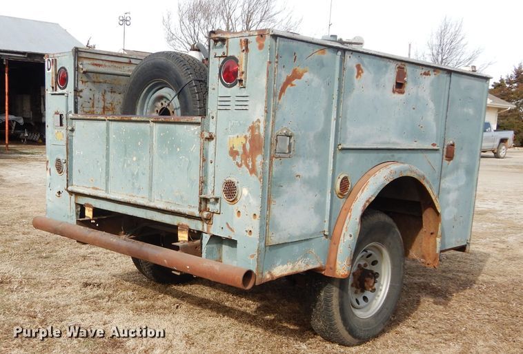 image for item DH3721 Shop built utility bed trailer