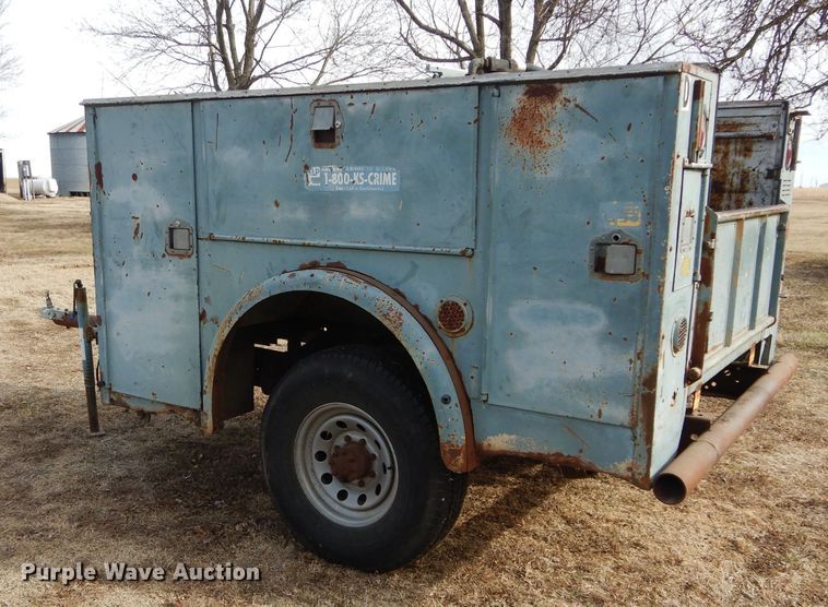 image for item DH3721 Shop built utility bed trailer