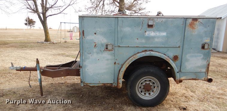 image for item DH3721 Shop built utility bed trailer