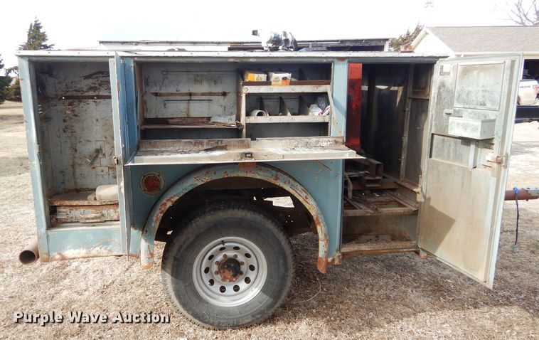 image for item DH3721 Shop built utility bed trailer