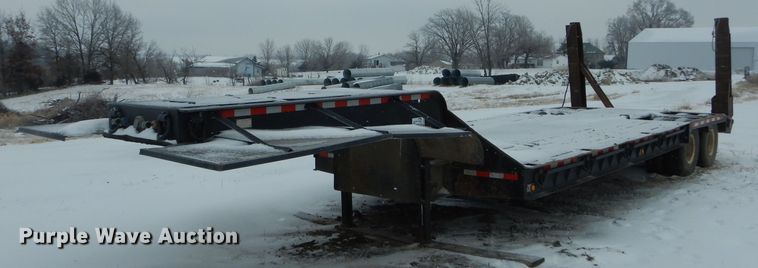 image for item DH6325 1979 Custom drop deck equipment trailer