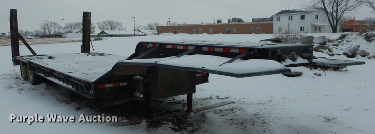 image for item DH6325 1979 Custom drop deck equipment trailer