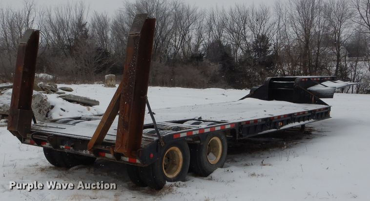 image for item DH6325 1979 Custom drop deck equipment trailer
